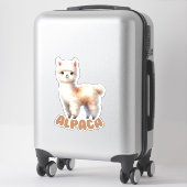 Sticker Adorable Alpaca - Pépinière (Sur valise)