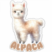 Sticker Adorable Alpaca - Pépinière (Devant)