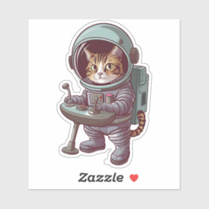 Sticker Adorable Astronaut Chat Space Chat