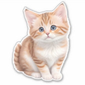 Sticker adorable Baby Kitten mignonne (Devant)