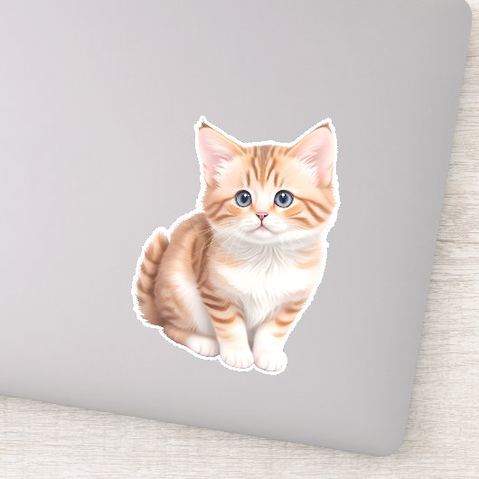 Sticker adorable Baby Kitten mignonne (Détail)