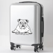 Sticker Adorable Bulldog (Sur valise)