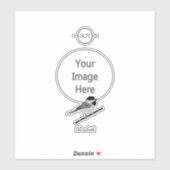 Sticker Adorable Carolina Chickadee (Feuille)