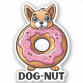 Sticker Adorable Chien-Nut étanche (Devant)