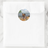 Sticker Adorable chien spitz nain furieux (Sac)