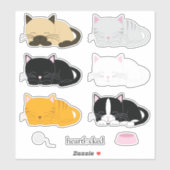 Sticker Adorable Collection de chatons pour la sieste (Feuille)