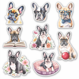 Sticker Adorable collection française de Bulldog