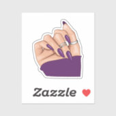 Sticker Adorable Designs for DIY Nail Art (Feuille)