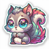 Sticker Adorable Écureuil mignon (Recto)