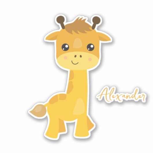 Sticker Adorable Giraffe (Devant)