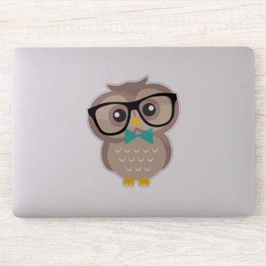 Sticker Adorable Hipster Owl (Ordinateur)
