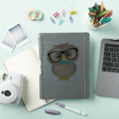 Sticker Adorable Hipster Owl (Couverture iPad)