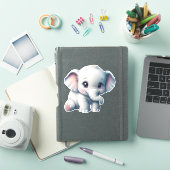 Sticker adorable Kawaii Baby Elephant (Couverture iPad)
