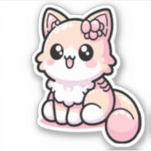 Sticker Adorable Kawaii Kitty (Devant)