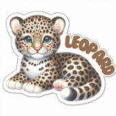 Sticker Adorable léopard - Pépinière (Devant)