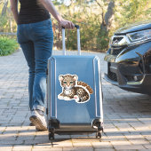 Sticker Adorable léopard - Pépinière (Valise Insitu)