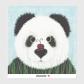 Sticker Adorable Ours De Panda (Feuille)