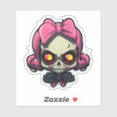 Sticker Adorable Skull (Feuille)