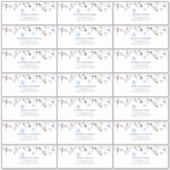 Sticker Adresse de l'invité à la réception de mariage Fleu (Devant)