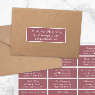 Sticker Adresse de l'invité de mariage 24 en écriture élég