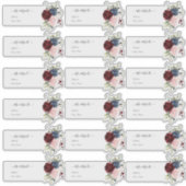 Sticker Adresse de l'invité transparente Bourgogne Navy (Devant)