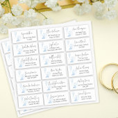 Sticker Adresse de retour du client Toile De Jouy Blue Rom