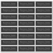 Sticker Adresse de retour transparente ou opaque imperméab (Devant)