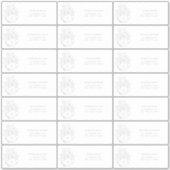 Sticker Adresse des invités pour le thé de mariage botaniq (Devant)