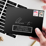 Sticker Adresse du client mariage individuel personnalisée<br><div class="desc">Étiquette personnalisé d'adresse individuelle de l'invité - Demandez-moi si vous avez des questions</div>