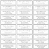 Sticker Adresse du Mariage de script moderne (Devant)