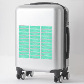 Sticker Adresse du Mariage de script moderne (Sur valise)
