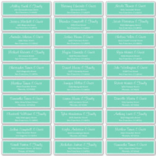 Sticker Adresse du Mariage de script moderne