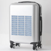 Sticker Adresse du Mariage de script moderne (Sur valise)