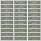 Sticker Adresse du Mariage de script moderne (Devant)