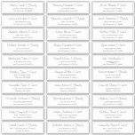 Sticker Adresse du Mariage de script moderne<br><div class="desc">Composé de serif simple et de typographie de script cursive moderne. Ces éléments sont simples,  élégants et modernes. Il y a 30 autocollants. Il est conçu par White Paper Birch Co. exclusif pour Zazzle. Disponible ici : http://www.zazzle.com/store/whitepaperbirch</div>