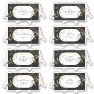 Sticker Adresse du Mariage Eucalyptus
