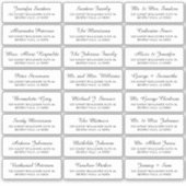 Sticker Adresse individuelle blanche noire élégante étique (Devant)