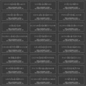 Sticker Adresse Mariage officielle de Black and White Eleg (Devant)