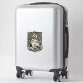 Sticker Adresse postale de Jésus Ciel Adresse postale de J (Sur valise)