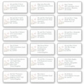 Sticker Adresses de nom d'invité de mariage individuel Mag (Devant)