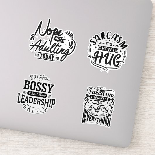 Sticker Adulte mignon Adulte drôle (Détail)