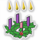 Sticker Advent wreath (Devant)
