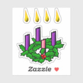 Sticker Advent wreath (Feuille)