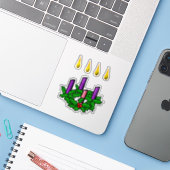 Sticker Advent wreath (Ordinateur portable avec iPhone)
