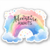 Sticker Adventure Await Rainbow (Devant)