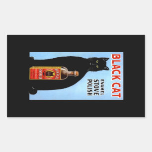 Sticker  Adverteren Black Cat kachel Polish