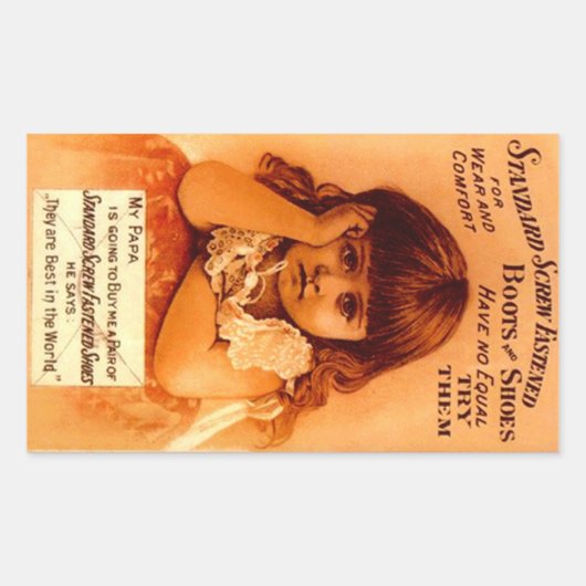 Sticker  Adverteren schroef vastgemaakte schoenen (Voorkant)