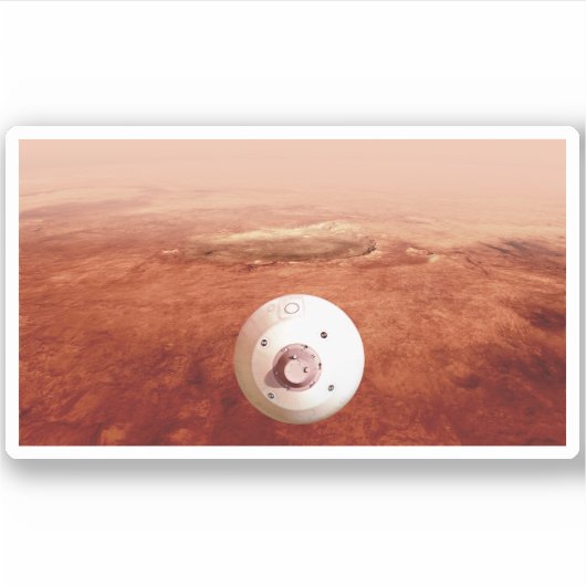 Sticker Aérocoque Avec Perpersévérance Rover Descente Vers (Devant)