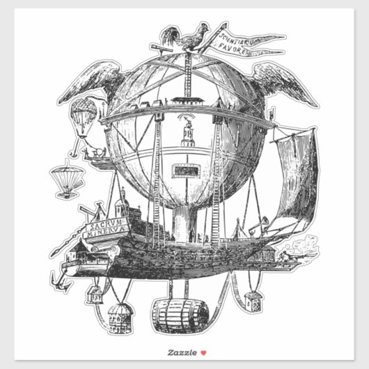 Sticker Aéronef (Feuille)