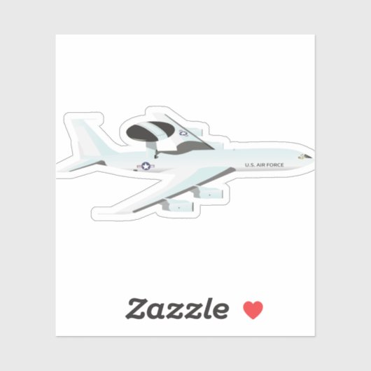 Sticker Aéronefs d'alerte précoce de détection E-3 (Feuille)